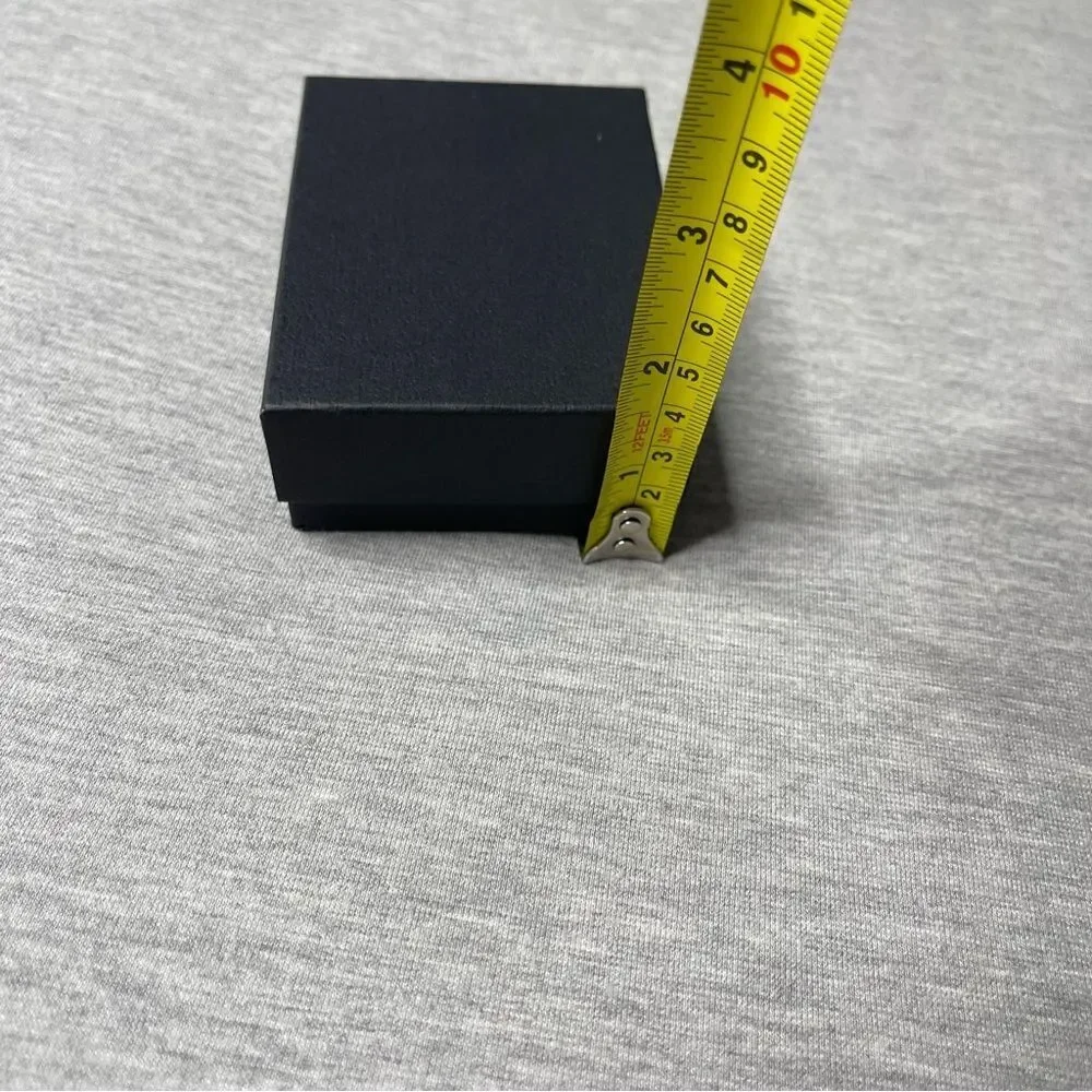 Macy’s Solid Black 4” x 3” Jewelry Necklace & Bracelet Gift Box